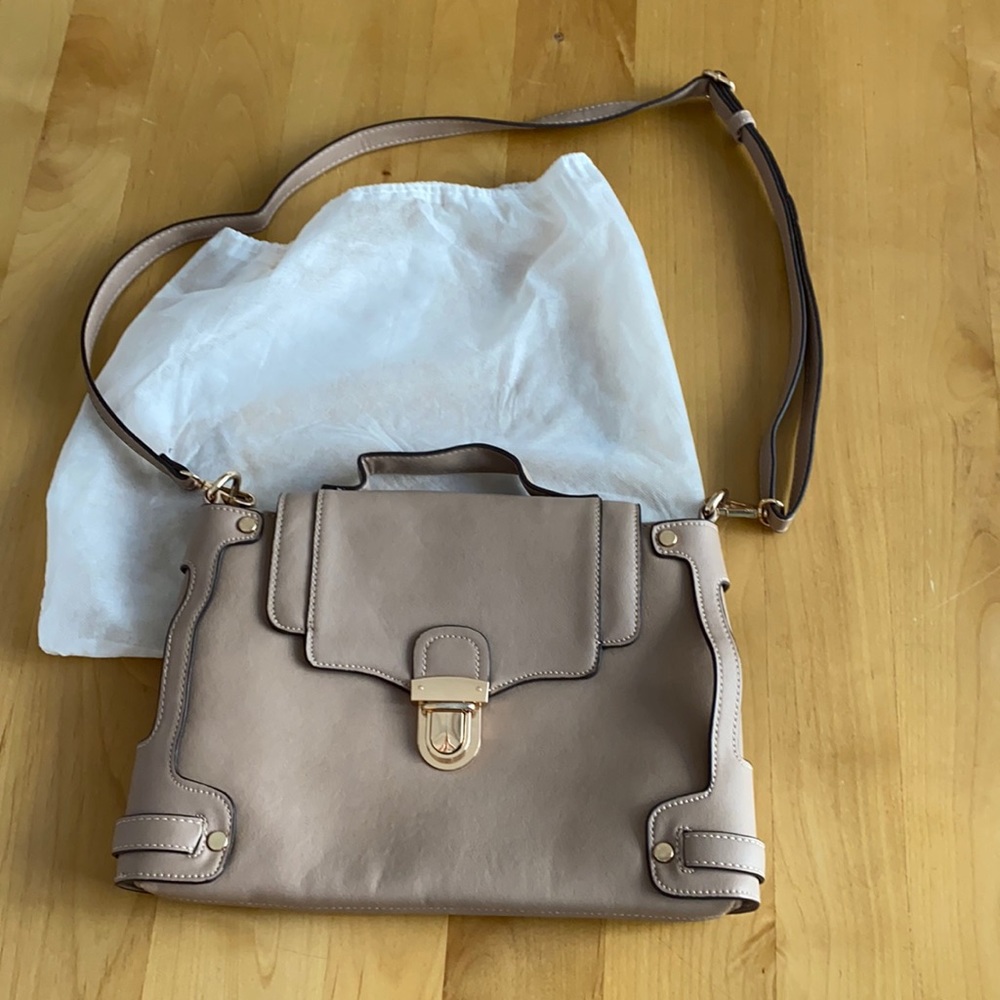 Melie Bianco adjustable strap purse